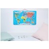 Janod Wooden Magnetic World Map Puzzle - 92 Pieces -