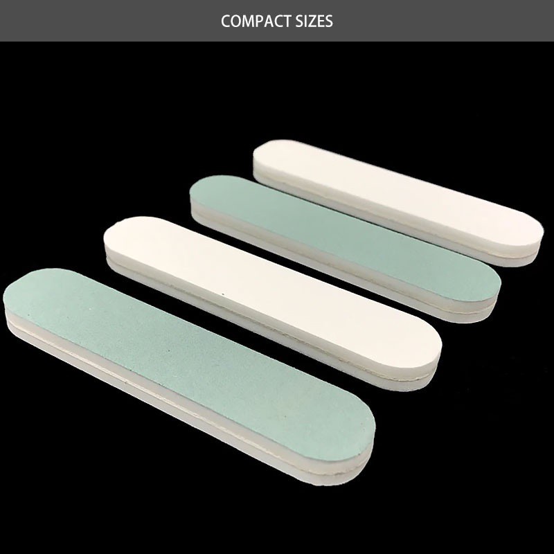 Nail Polisher File Double Sided Nail Polishing Buffer Green Straight