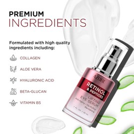 AZURE Retinol & Vitamin E Lifting Eye Serum - Anti-Aging Reduces Wrinkles 30ml