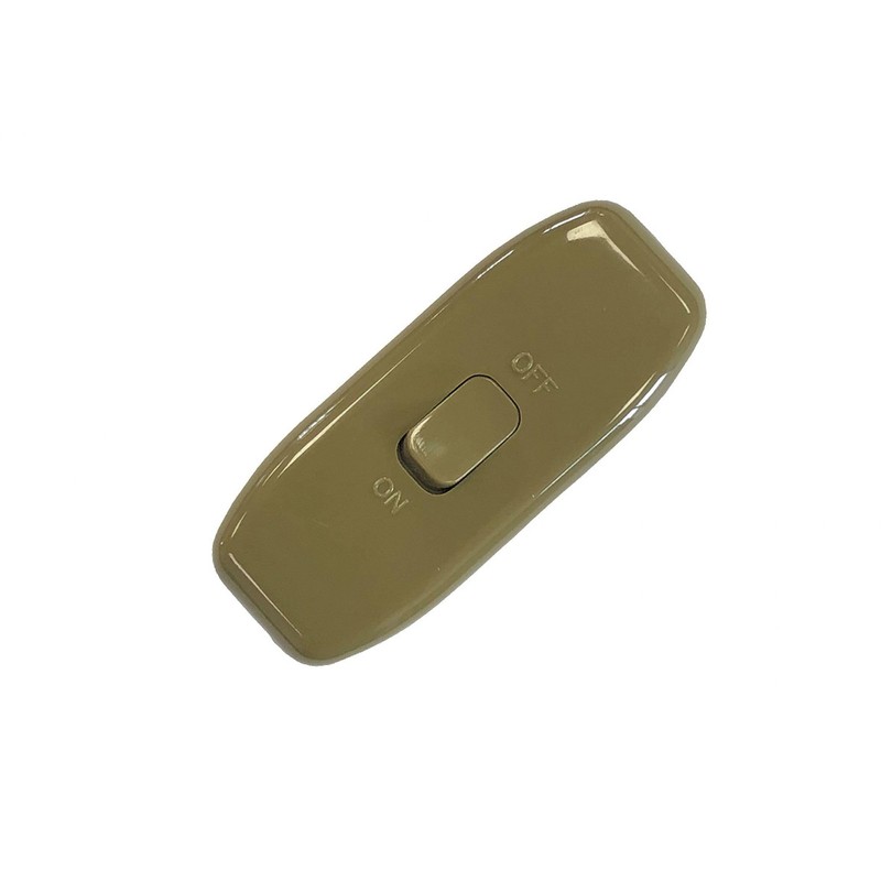 Lyvia 6AMP IN LINE ROCKER/TORPEDO SWITCH TABLE LIGHT LAMP GOLD