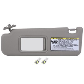 SCITOO Tan Left Driver Side Sun Visor Compatible for Toyota for 4RUNNER 2003-2007, Car Sun Visor Without Sunroof with Lights Replacement 74320-35A91-E1