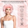 Obeoby Double Layer Satin Silk Sleep Bonnet for Women with