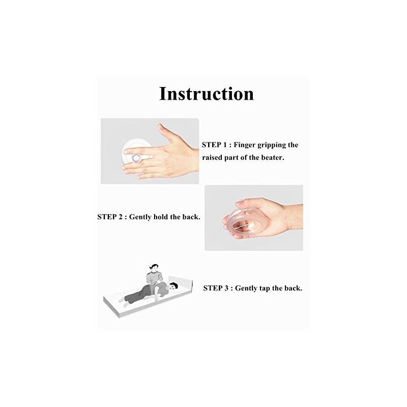 Forzaddik Silicone Palm Chest Percussion Cup, Chest Physical Therapy Cup,