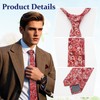 LHXzizizi Floral Ties Skinny Tie for Men, Cotton Mens Neckties