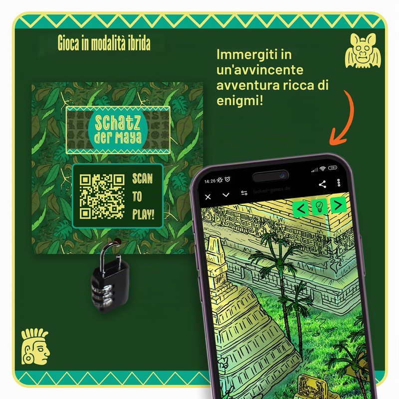 Scatola puzzle – Escape Room scatola regalo in stile tempio