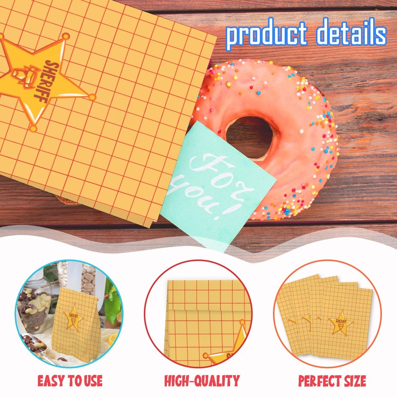 Cowboy Party Gift Bags - 24pcs Cartoon Story Goodie Bag