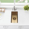 Gold Wet Bar Sink, 10 x 18 Undermount Bar Sink