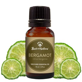 Bergamot Essential Oil for Diffuser Aromatherapy – Best of Nature 100% Pure Undiluted Oils for DIY, Home Fragrance, and Topical Use