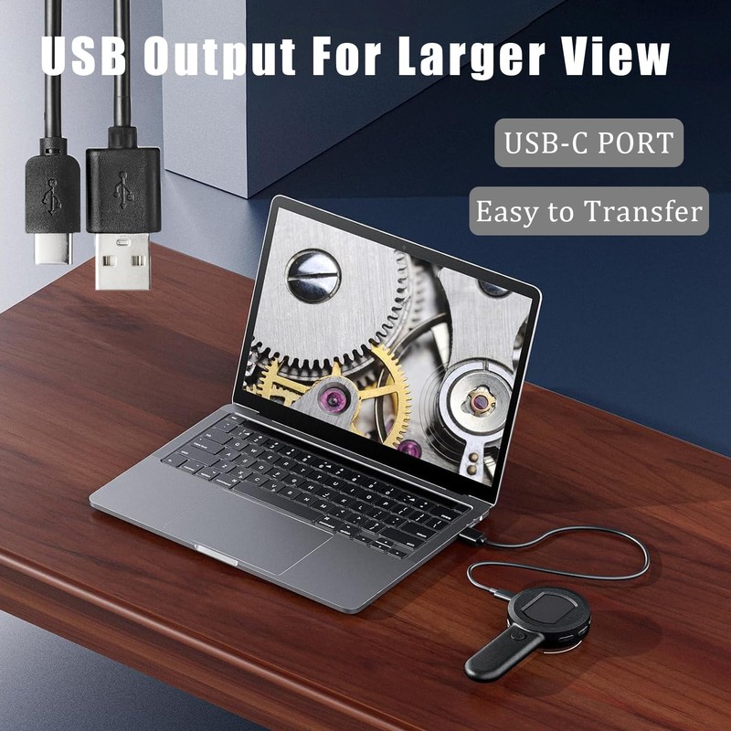 Digital Magnifier with 2.0inch Screen, Handheld Digital Magnifying Glass, 100X