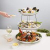 TableTop King 3-Tier Seafood Tower Set with Small Aluminum Trays