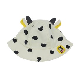 Cute Cow Kids Bucket Hats Cotton Wide Brim Fisherman Cap Sun UV Protection Hat for Toddler Girls Boys