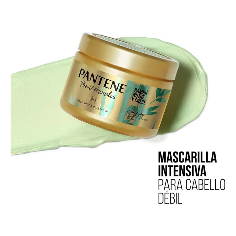 Mascarilla Intensiva para cabello débil Pantene Pro-V Miracles Bambú Nutre