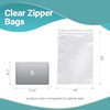 APQ Pack of 500 Clear Zipper Bags 14 x 20.