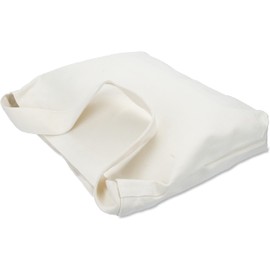 Bolsa de lona con cierre magnético de gran tamaño, diseño simple, gruesa y resistente, Beige, 14" tall x 15" wide x 3" deep