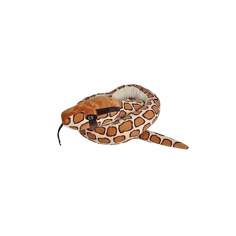 Wild Republic Snake Jumbo Giant Stuffed Animal/Plush Toy, Burmese Python,