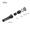 TA-VIGOR 2Pcs M20 Cable Gland 6mm-12mm Wire Hole Waterproof Nylon