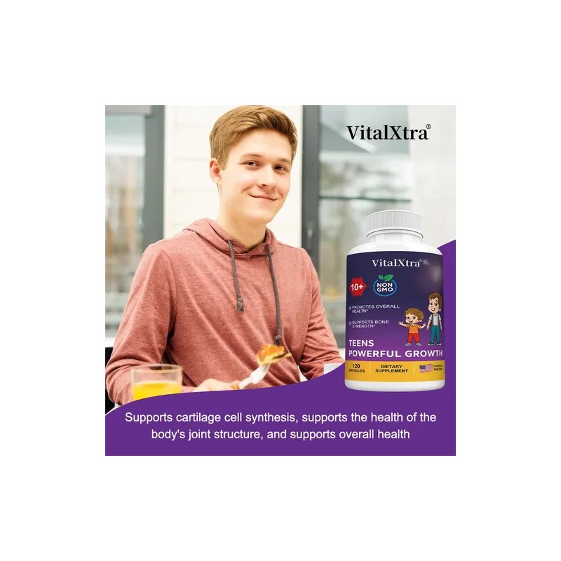 Cápsulas Vitalxtra Para El Crecimiento De Adolescentes
