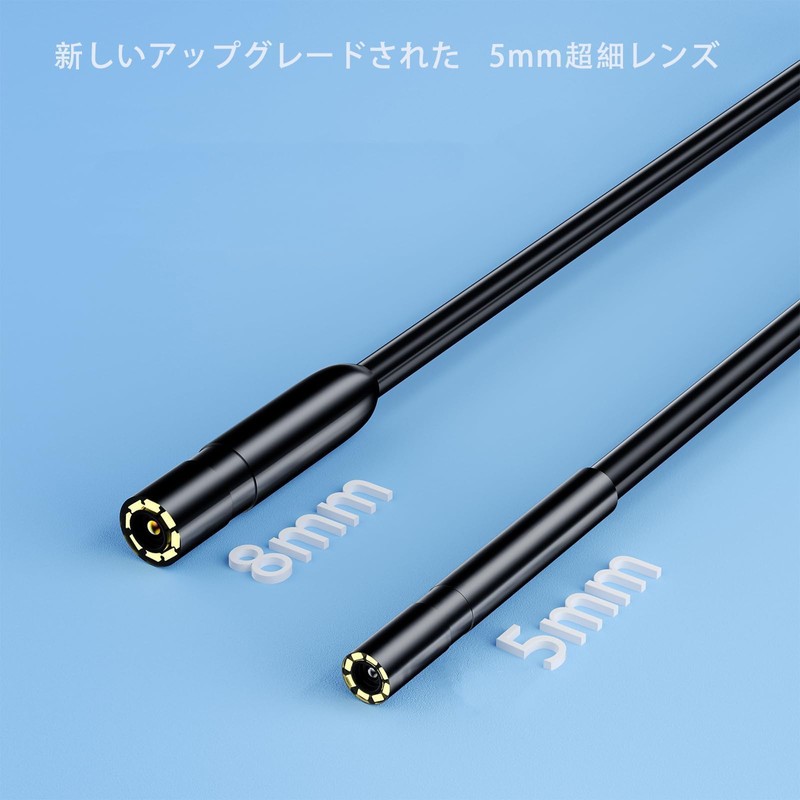 5mm Ultra-Slim Fiberscope Endoscope Camera 3.5 Million Pixels Waterproof Industrial