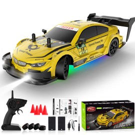 EversaleT RC Drift Car 1/20 Scale 2.4GHz 4WD Remote Control Car with Led Lights 22KM/H High Speed Rechargeable Batteries Racing Sport Cars RC Cars for Kids Boys Girls Adults Gifts Birthday Christmas