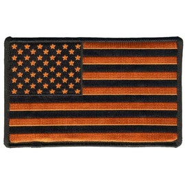 Hot Leathers USA Orange Flag Patch 5" x 5 PPQ1320-5 Width x 3 Height Inches