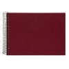 Spiral album BELLA VISTA uni 24/17 bordeaux with white pages