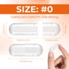 AngtaiJN Empty Gelatin Capsules Size 0 Clear Empty Capsules for
