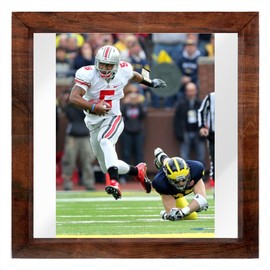 Braxton Miller - 12X12 Full Color Photo Sign With Hand Made Wood Frame PIAP #G687486