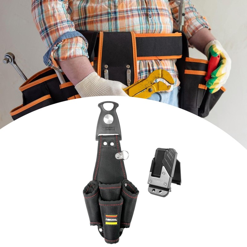 Colcolo Tool Belt Open Tool Pouch Rotatable Oxford Cloth Electrician
