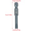 10pcs 1/4inch Hex Shank 50mm S2 Alloy Steel Slotted Screwdriver