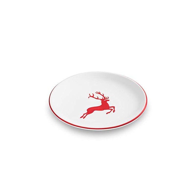 GMUNDNER KERAMIK Dessert Plate, Diameter 20 cm, Ruby Red Stag,