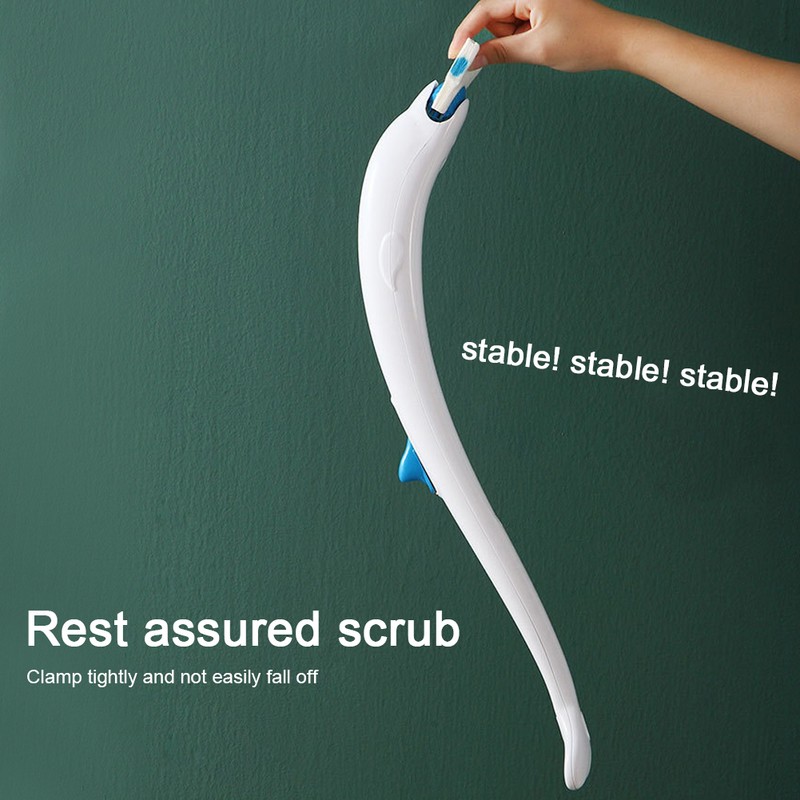 Disposable Toilet Cleaning System Disposable Toilet Brush Kit with 12pcs