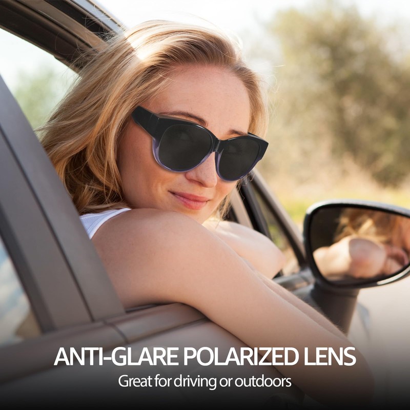 SIPHEW Fit Over Glasses Sunglasses for Women, Polarized Sun Glasses