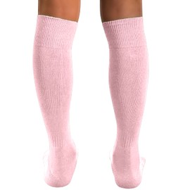 Couver Calcetines de béisbol acolchados de rizo alto para jóvenes y niños, Rosado claro, Small