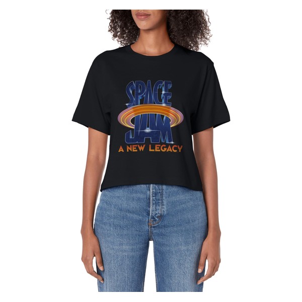 Space Jam: A New Legacy Render Title Logo Women's Crop