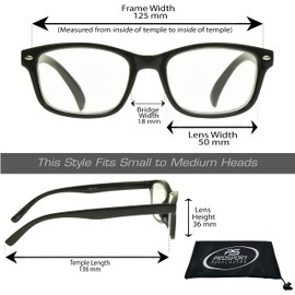 proSPORT Multifocal Progressive 3 Magnifications in 1 Lens No Line Computer Gaming Reading Glasses for Men & Women (Georgetown - Black & Tortoise, 3.50, multiplier_x)
