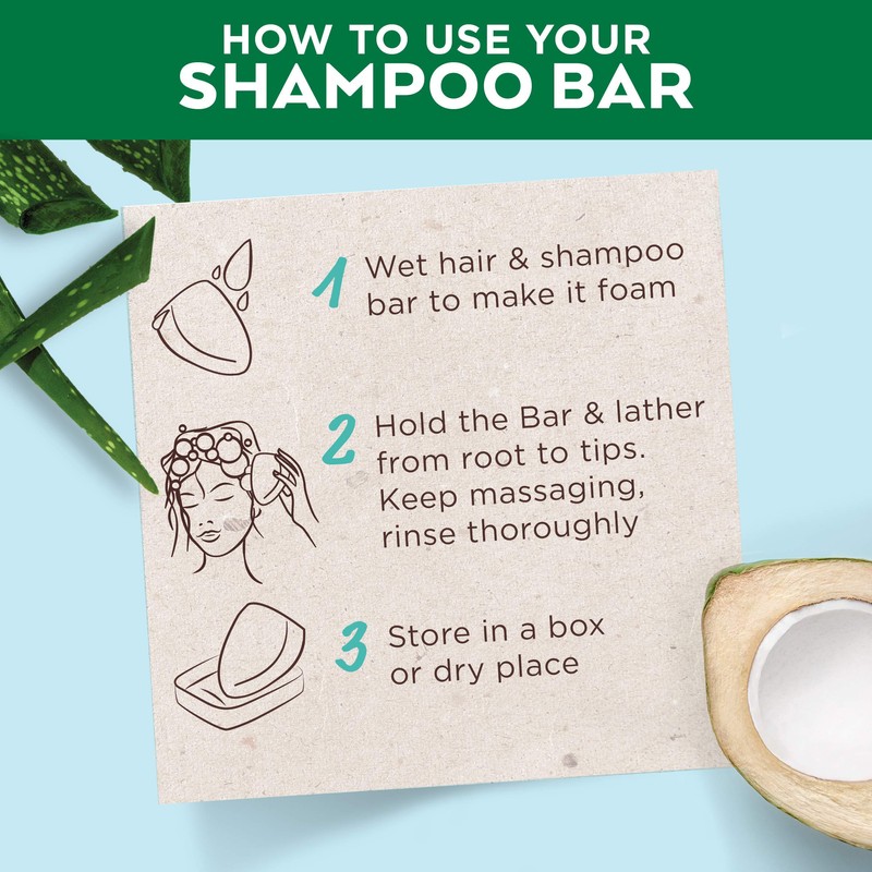 Garnier Ultimate Blends Coconut Hydrating Shampoo Bar with Aloe Vera