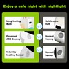 LUXON Bathroom Clock with Motion Senson,Night Light Clock,Plug Into Wall