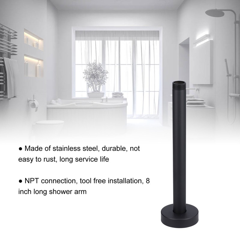 NPT 20MM Shower Arm 8 Inch Shower Head Arm Concealed