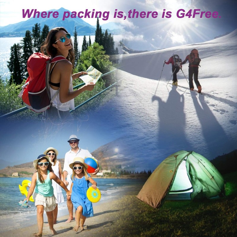 G4Free 3/6/7-Piece Packing Cubes Set, Suitcase Organiser, Foldable Bags for