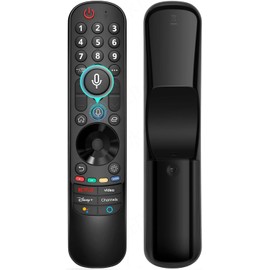 LG magic remote control for smart TV with pointer and voice control - LG TV remote replacement compatible with 2019-2025 Ultra HD OLED QNED NanoCell 4K 8K Smart TVs, remote cover included.