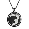Chereda 316L Stainless Steel Engraved Grizzley Polar Bear Pendant Necklace