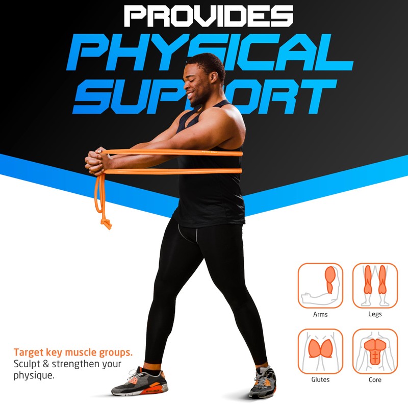 Ronin Gear Resistance Bands - 88 lbs Resistance - Orange