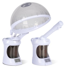 Wuissvnb Hair Steamer, 2 in 1 Hair and Facial Steamer 300ml Water Tank