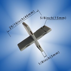 15x3.0mm Plastic Paver Spacers (50 Pack) – Durable Tile & Brick Joint Spacers for Uniform Landscaping, Patio, and Driveway Projects (Gray)