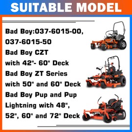 YiaChuii Deck Replacement Spindle Assembly - Compatible with Bad Boy CZT, ZT Elite, Pup Lightning Series - 48 50 52 60 72 Inch Deck Zero Turn Mowers - Replaces Bad Boy 037-6015-00, 037-6015-50 (1PCS)