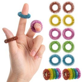 Mr. Pen- Spiky Sensory Rings, 10 Pack, Vibrant Color Stress Relief Fidget Sensory Toys, Fidget Rings, Fidget Ring for Anxiety, Stress Relief Rings, Massager for Fidget, Sensory Ring