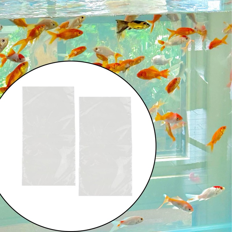 100 Pcs 6"x12" Clear Fish Shipping Bags, Leak-Proof, 2 Mil