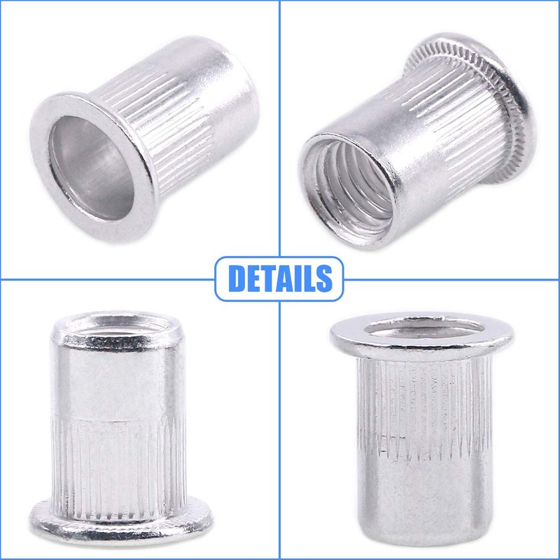 Glarks 210Pcs Aluminum Alloy M3 M4 M5 M6 M8 M10