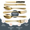 Tribal Cooking 49 Piece Gold Silverware Set - Service for