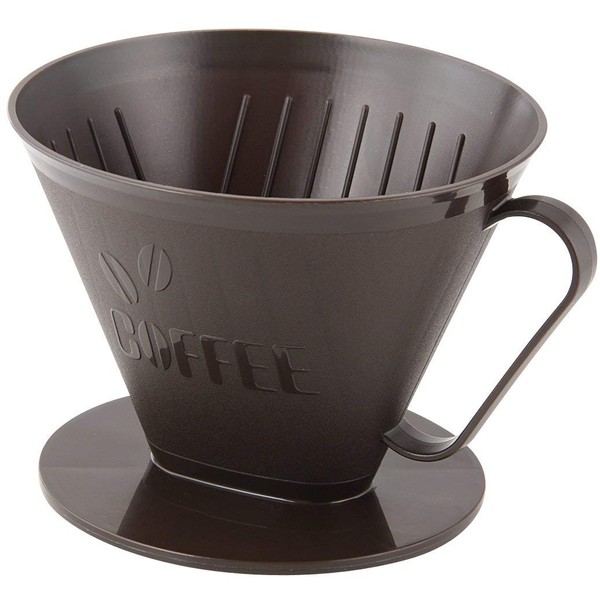 Fackelmann 4.1 x 5.9" "Nr.4" Plastic Coffee Filter Case, Brown